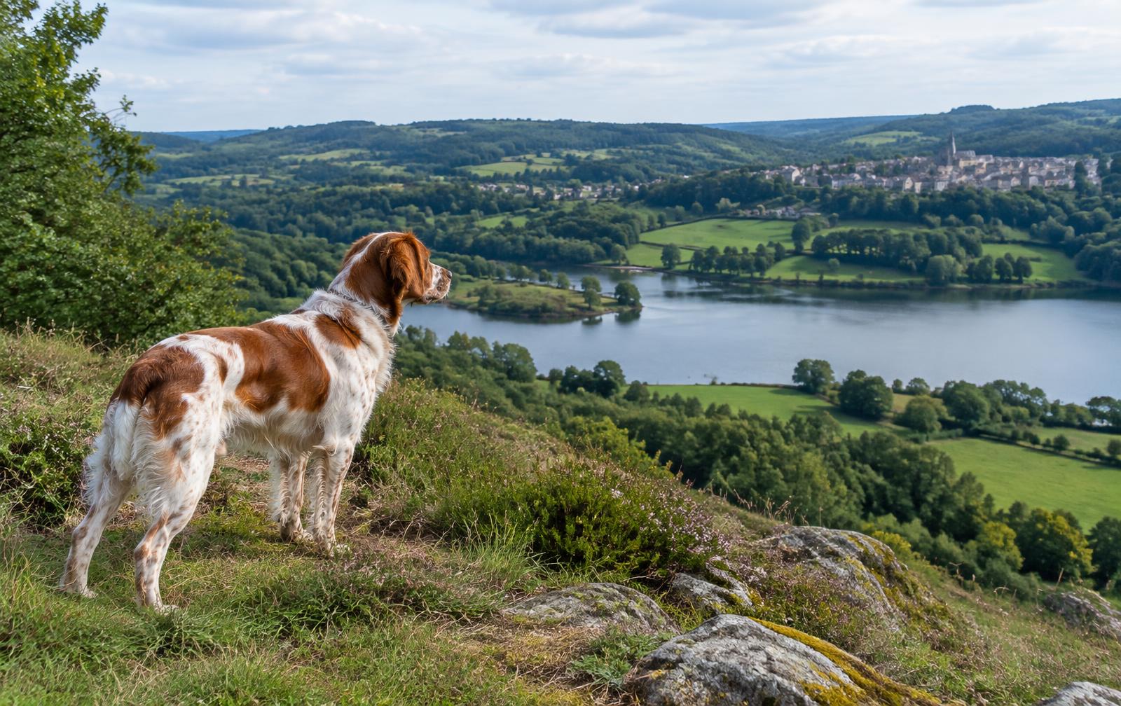 Chien attentif lors d'une séance d'éducation canine en Creuse
